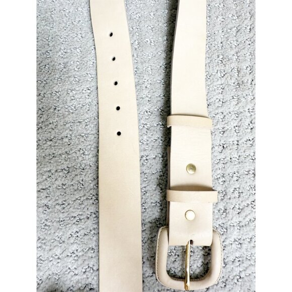 Ryan Roche Suede Belt Neutral Sz L - Picture 5 of 8